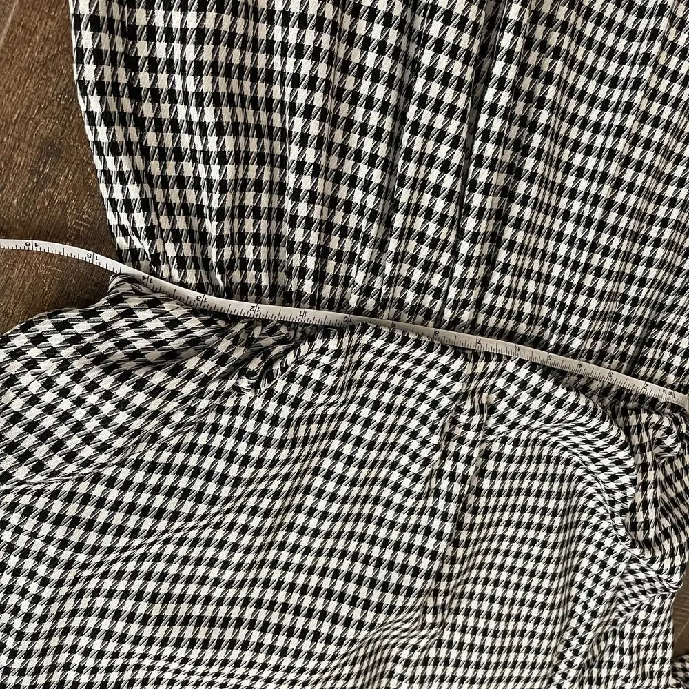 Virgo III VTG 70's Retro Gingham Checkered Short Sleeves Women's Dress 10